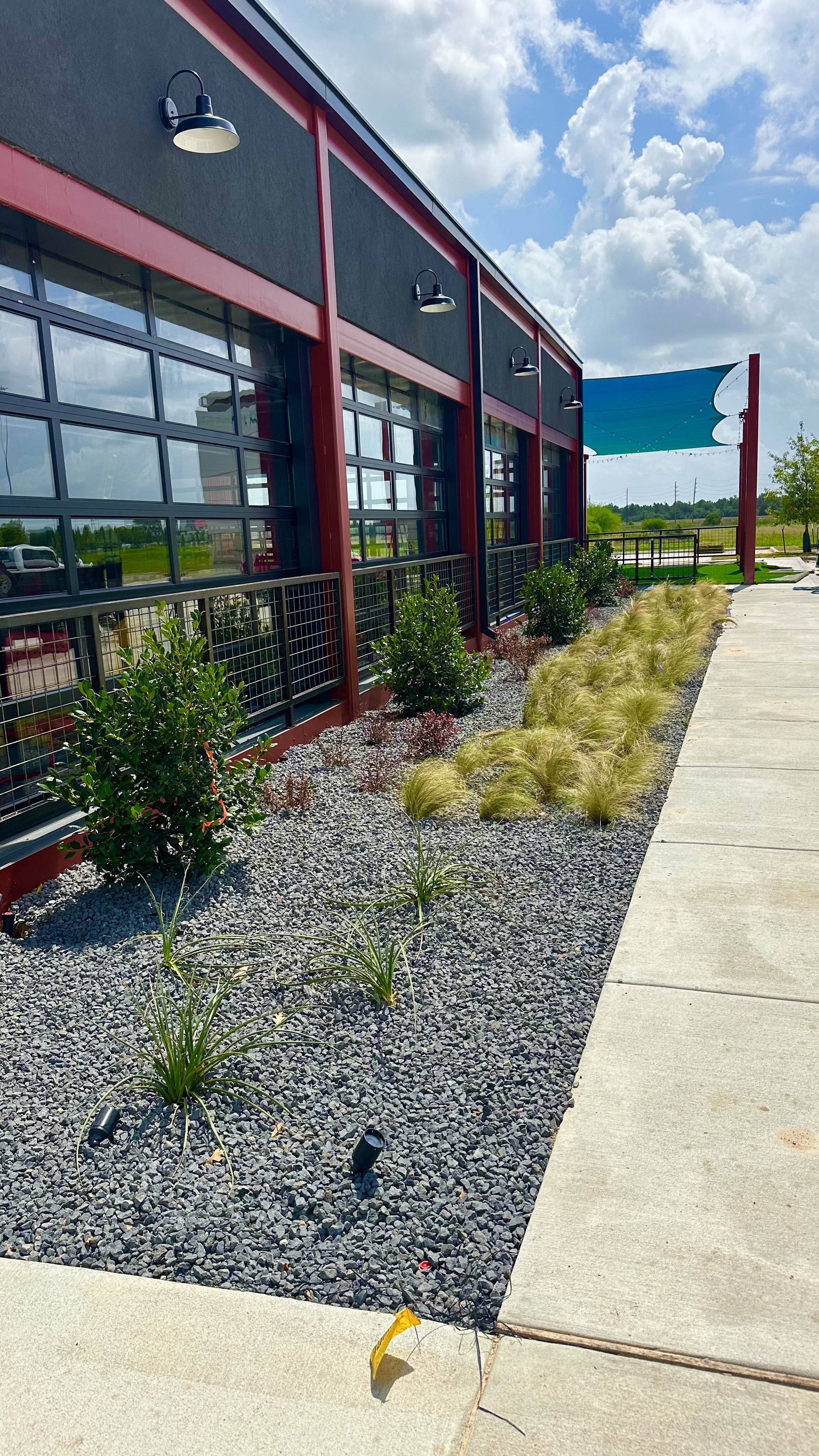 Commercial landscape project Houston TX