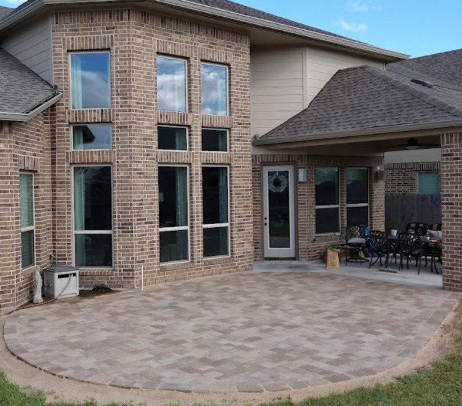 Patio hardscape installation Pearland TX