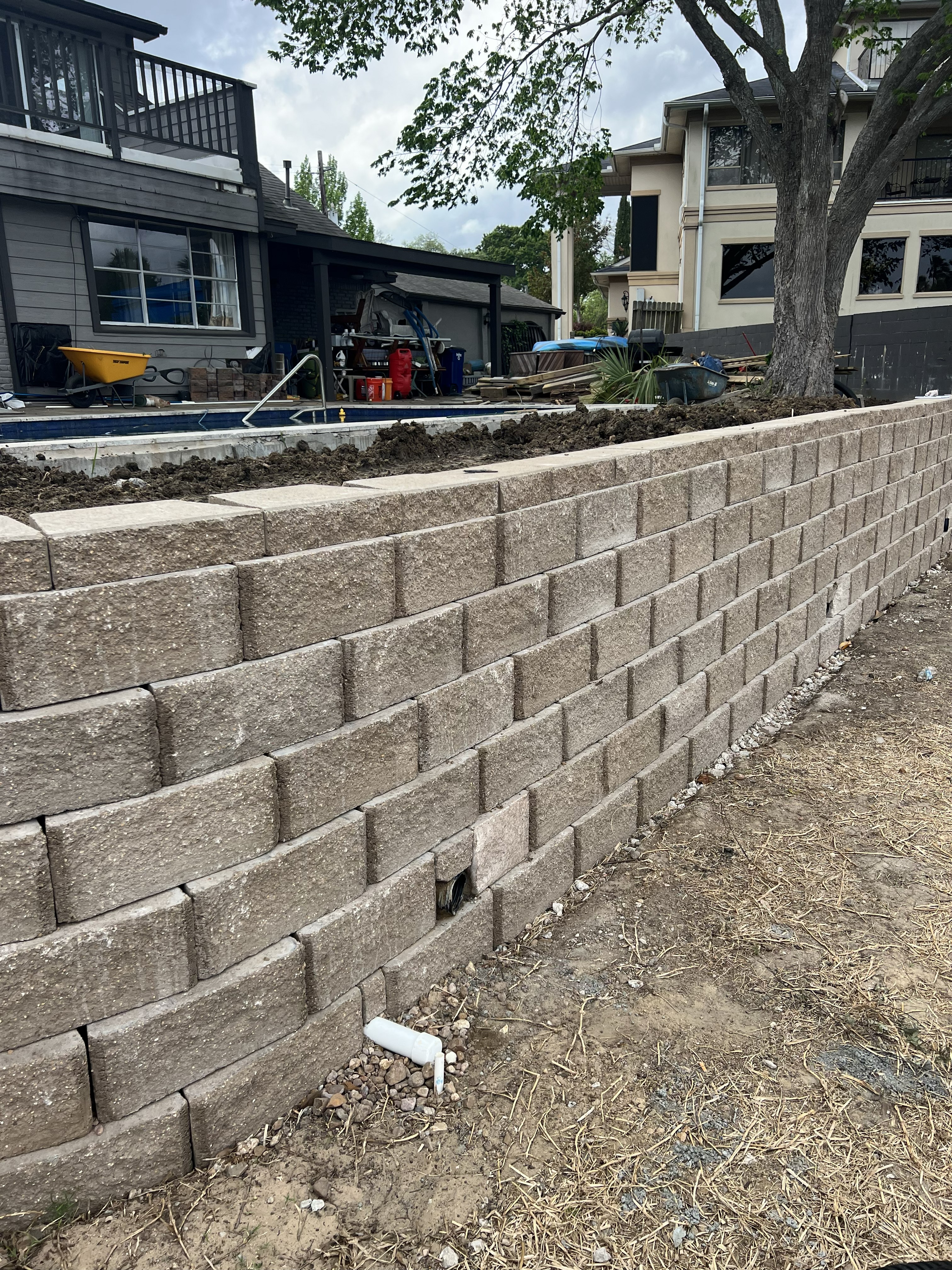 Retaining wall installation Pearland TX